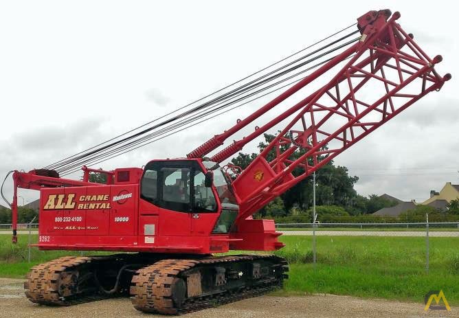 100t Manitowoc 10000 Lattice Boom Crawler Crane 0