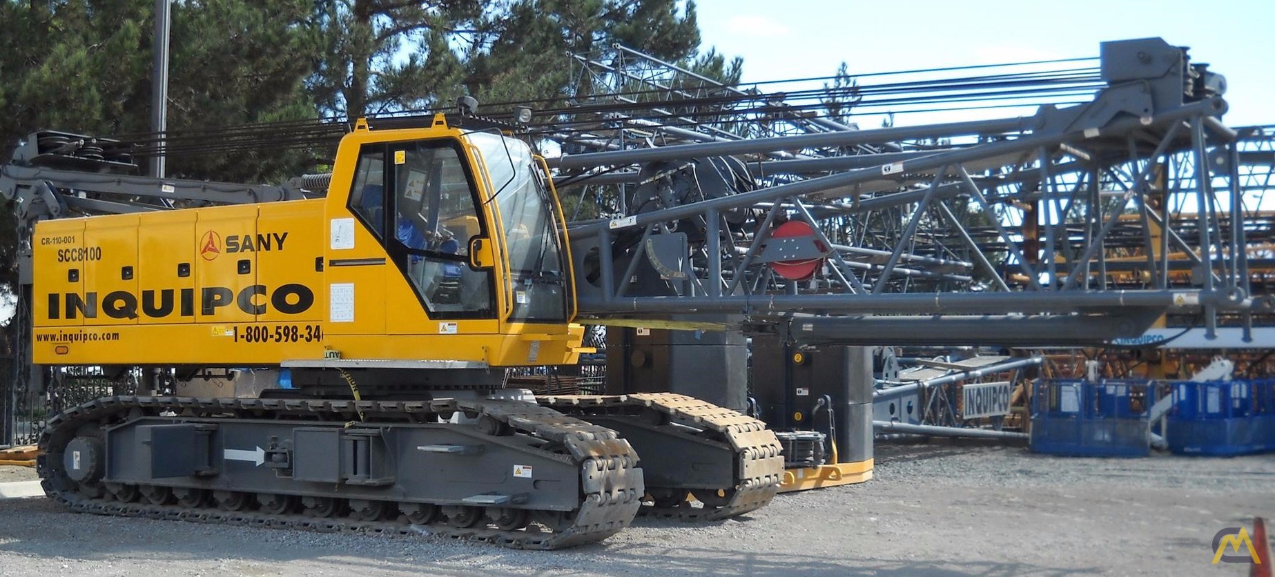 Sany SCC8100 110-ton Lattice Boom Crawler Crane 0