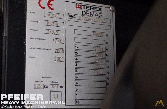 140t Terex-Demag AC 140 All Terrain Crane 21