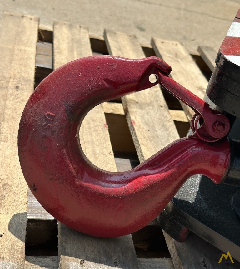 McKissick 15-ton Single Sheave 350 lb 5/8th Inch Quick Reeving Hook Block 5