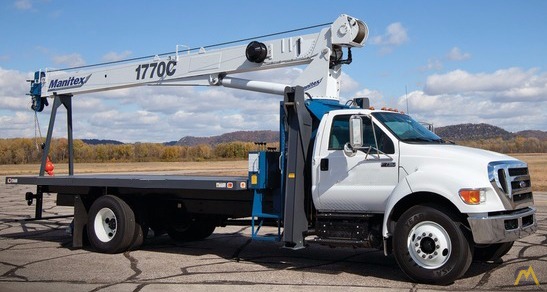 17t Manitex 1770C Boom Truck Crane 0