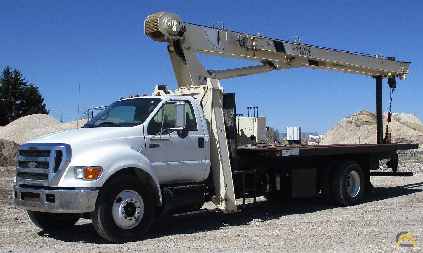National 571E 18ton Boom Truck crane on Ford F750XL For Sale Crane
