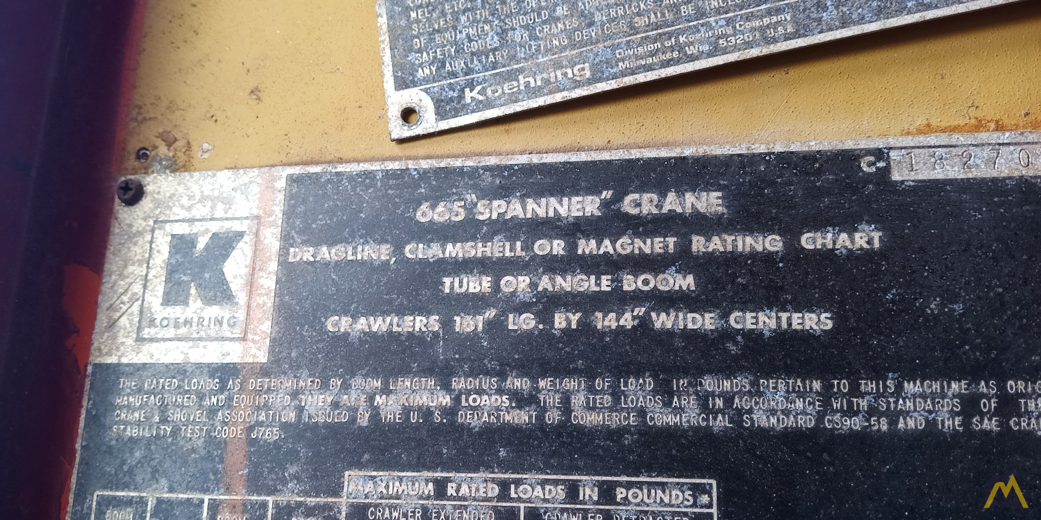 Koehring 665 Spanner - Lattice Boom Dragline/Crane - CranesList ID: 937 17