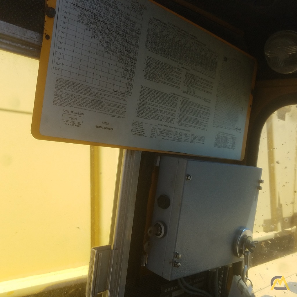 1979 Grove TM875 80-Ton Hydraulic Truck Crane; CranesList ID: 711 9