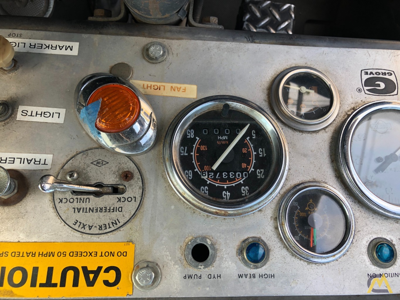 1983 Grove TMS475 50-Ton Hydraulic Truck Crane; CranesList ID: 587 64