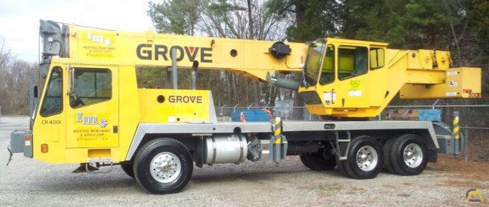 Fleet Owned Grove TMS500E Telescopic Boom Truck Crane 0