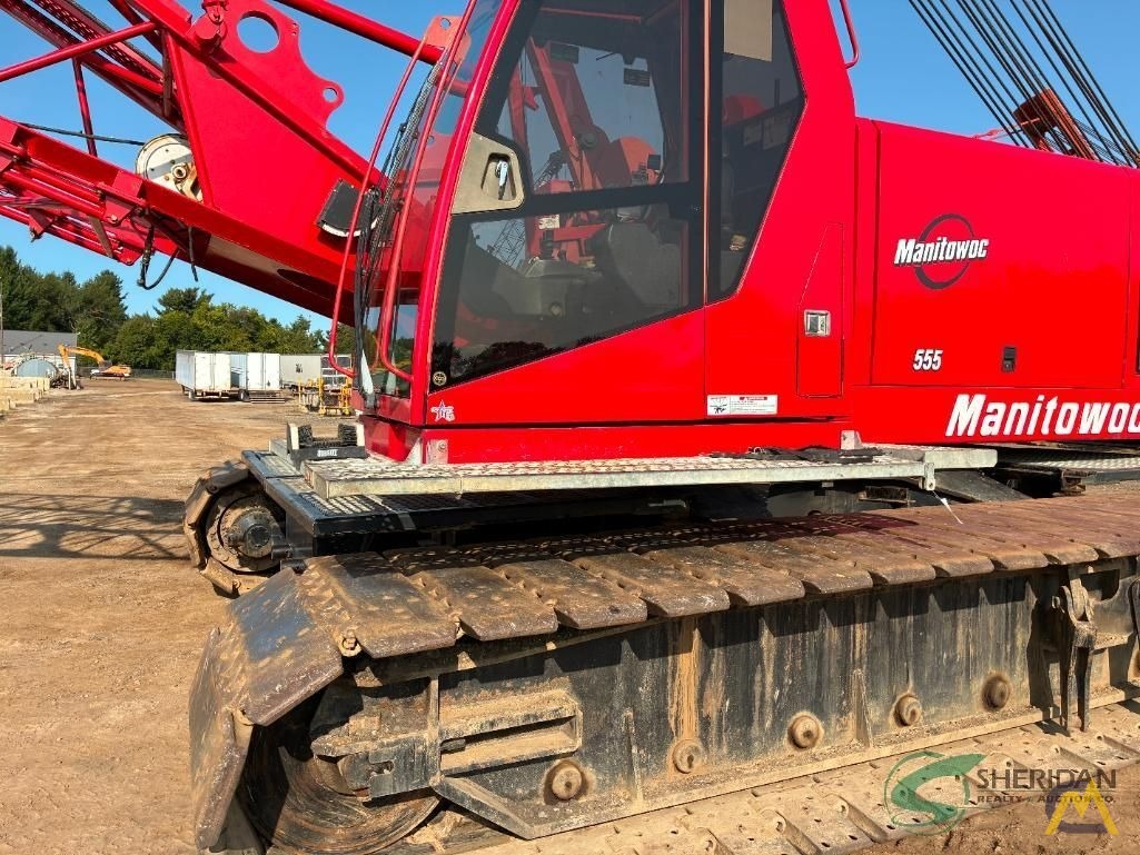 SOLD - 2005 Manitowoc 555 Lattice Boom Crawler Crane 75