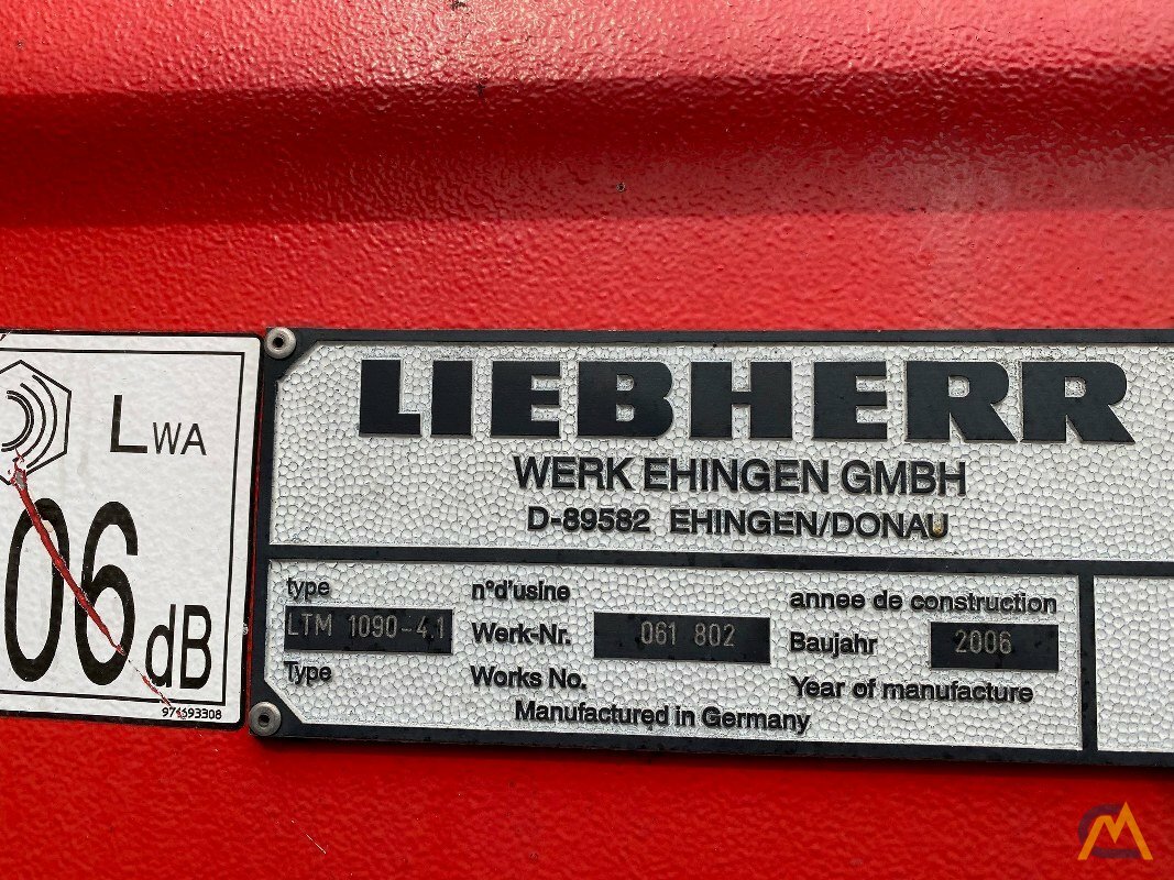 2006 Liebherr LTM 1090-4.1 110-Ton All Terrain Crane 16