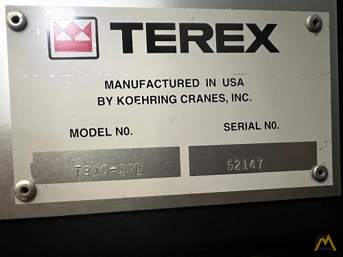 2006 Terex T 340-1XL 40-Ton Telescopic Truck Crane 12