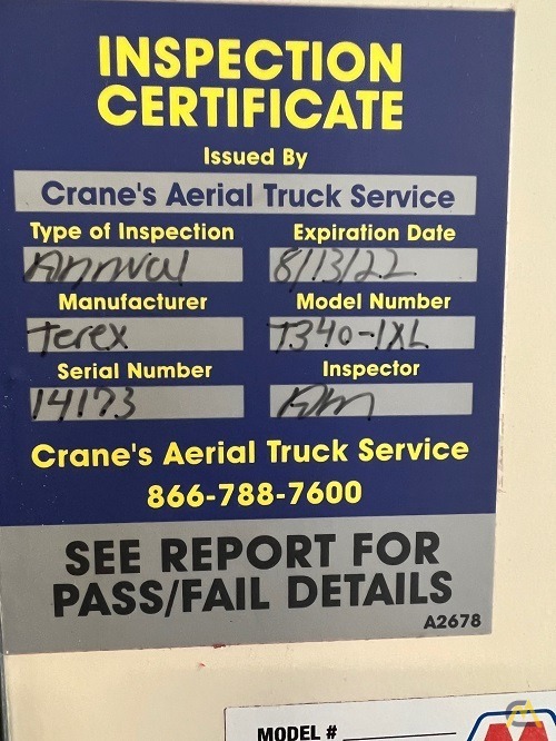 2006 Terex T 340-1XL 40-Ton Telescopic Truck Crane 13