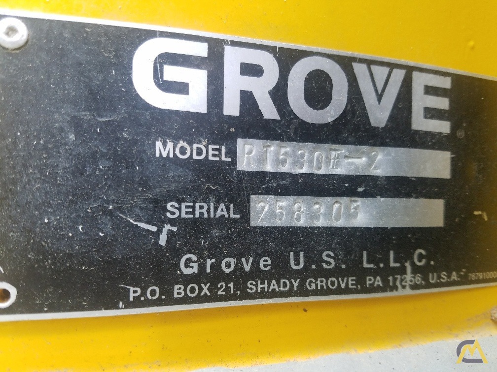 2009 Grove RT530E-2 30-Ton Rough Terrain Crane 12