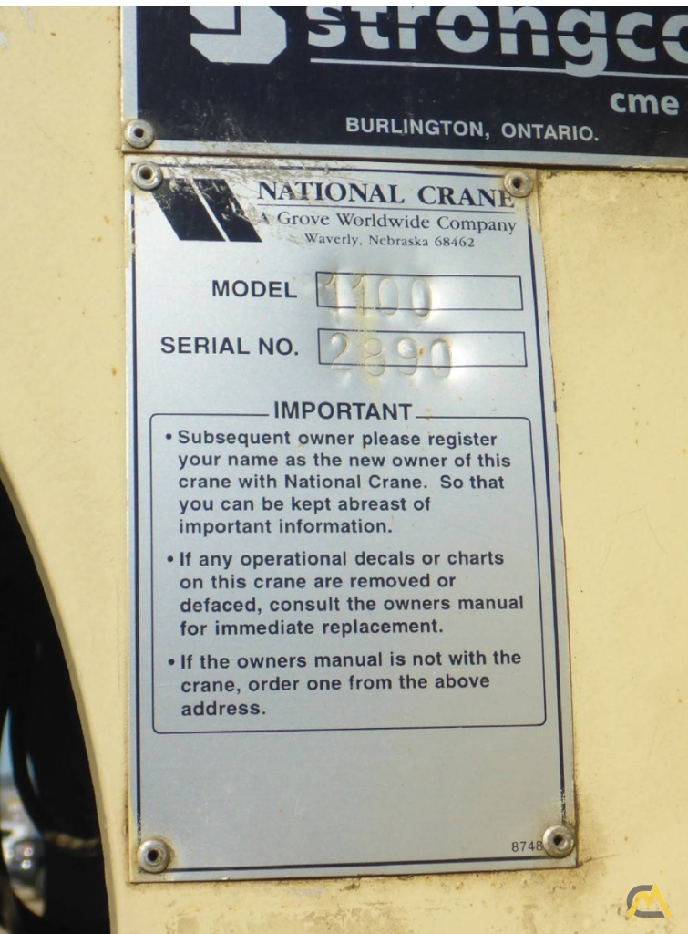 2011 National-Peterbilt 1195 28-Ton Boom Truck Crane; CranesList ID: 617 36