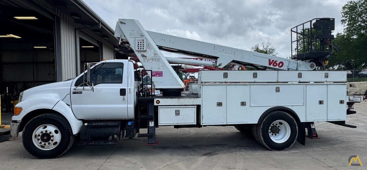 2012 Elliott V60F Telescopic Boom Aerial Device on FORD F750XL Service Body 0