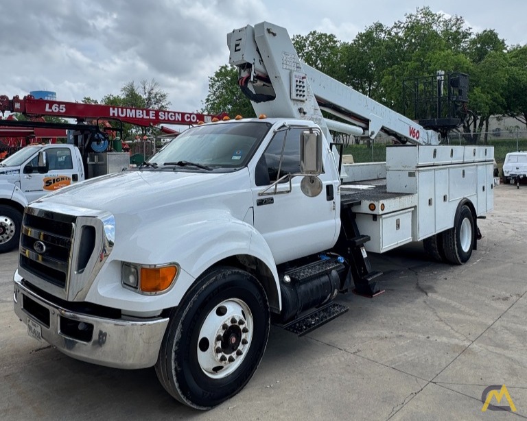 2012 Elliott V60F Telescopic Boom Aerial Device on FORD F750XL Service Body 2