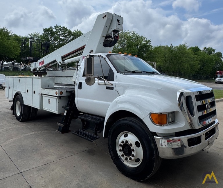 2012 Elliott V60F Telescopic Boom Aerial Device on FORD F750XL Service Body 4