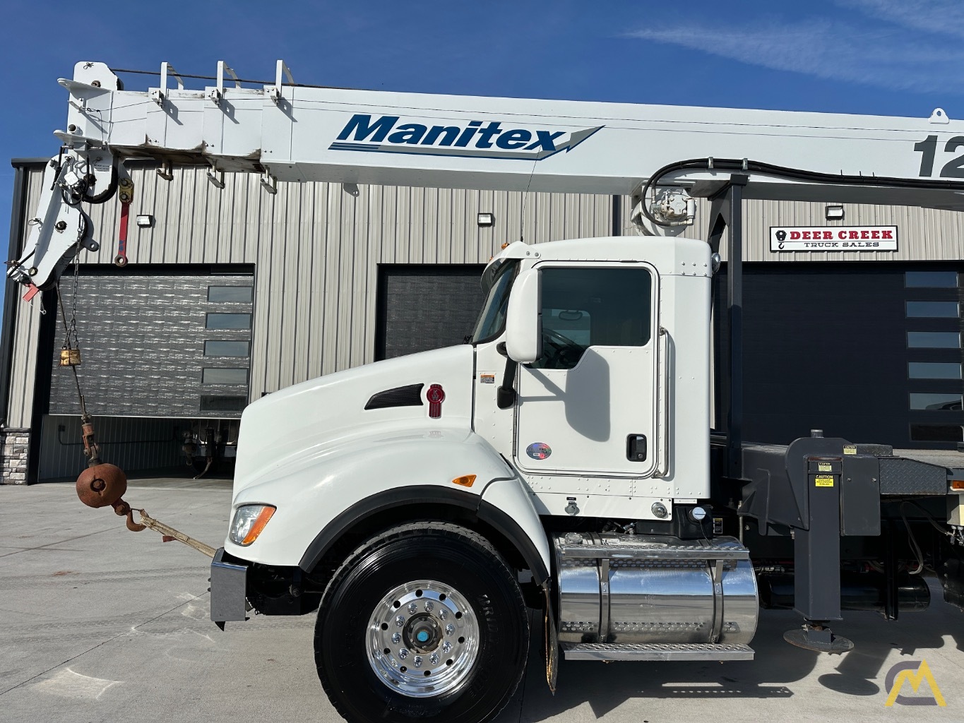 SOLD Wire Line Manitex 124WL 25-ton Boom Truck Crane on Kenworth T440 8