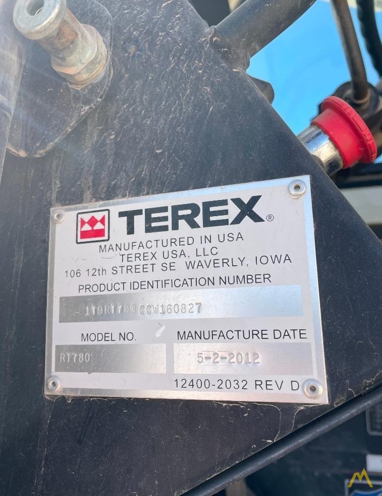 2012 Terex RT 780 80-Ton Rough Terrain Crane 7