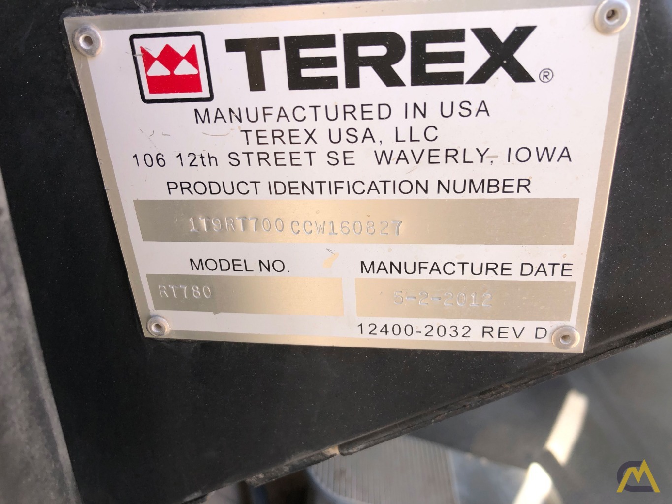 SOLD Terex RT 780 80-Ton Rough Terrain Crane 11