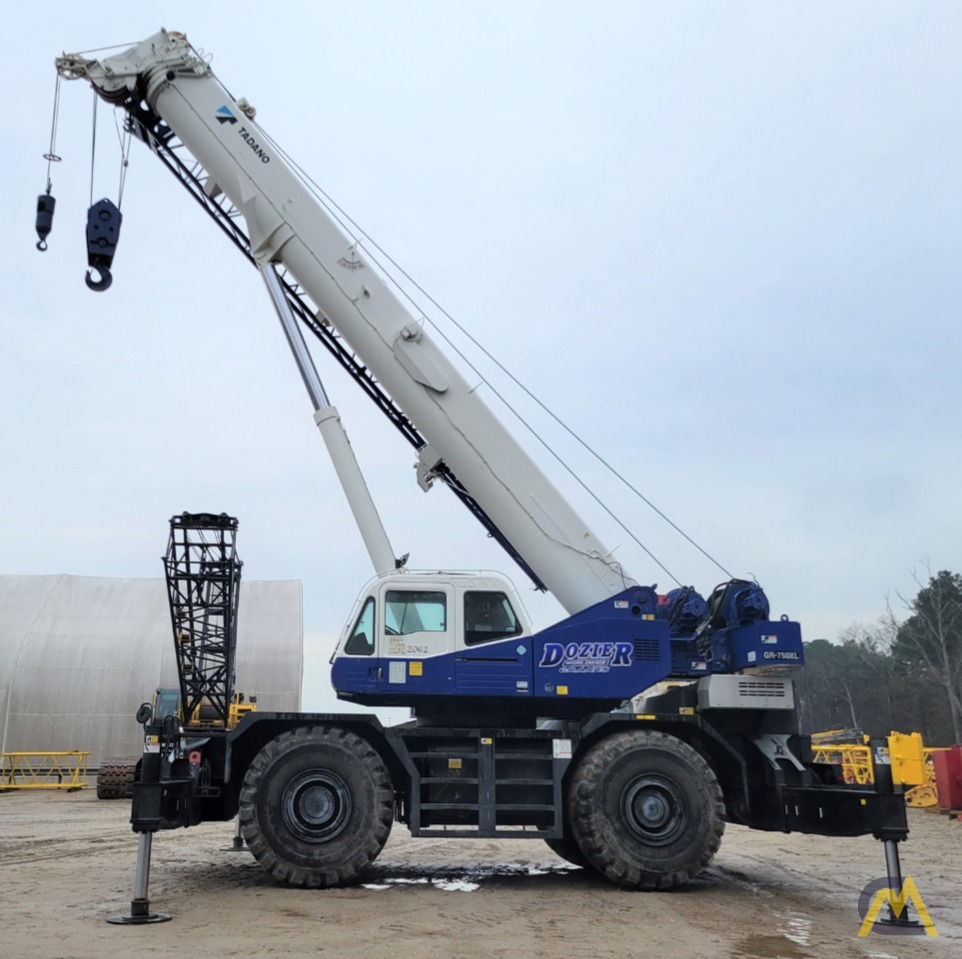 2014 Tadano GR-750XL 75-Ton Rough Terrain Crane 0