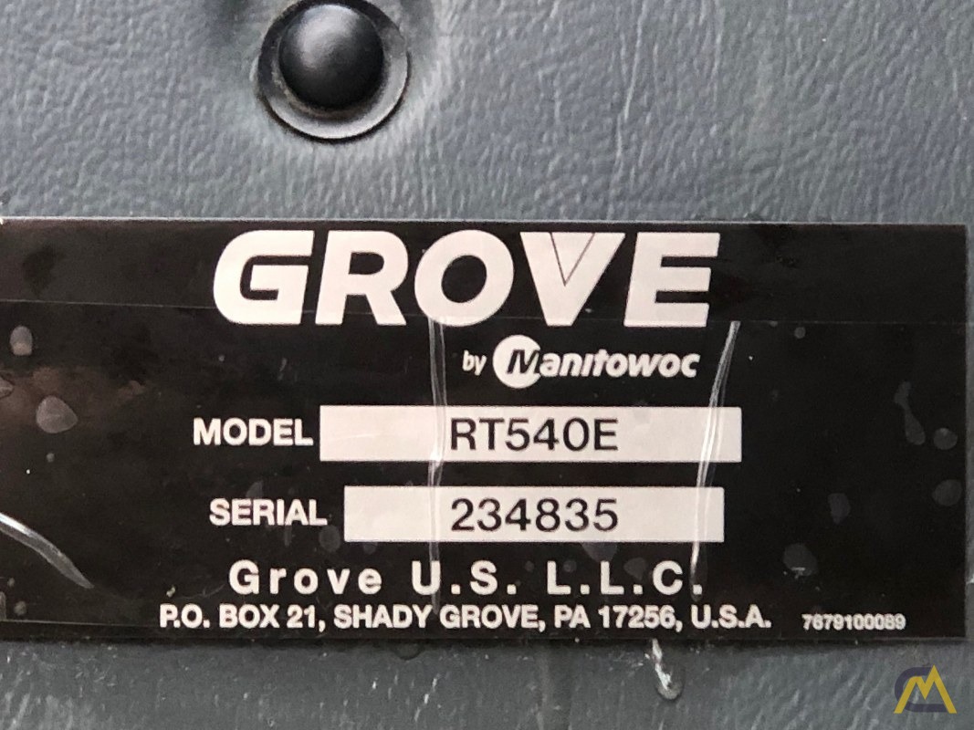 2015 Grove RT540E 40-Ton Rough Terrain Crane 16