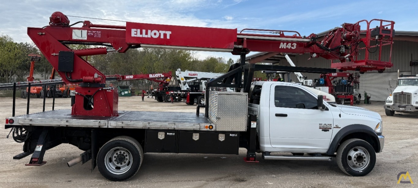 SOLD 2017 Elliott M43R Telescopic Boom Bucket Truck on Dodge Ram 5500 1