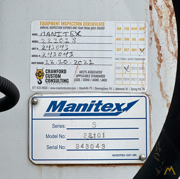 2017 Manitex 22101S 22-Ton Boom Truck Crane 5