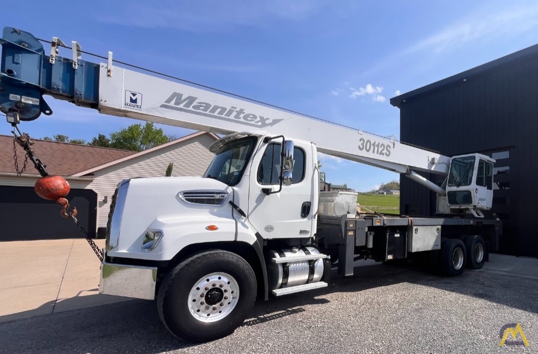2017 Manitex 30112S 30 Ton Boom Truck Crane on Freightliner 108SD 0