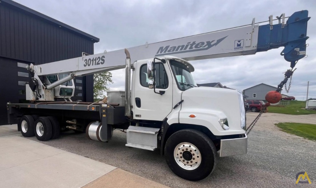 2017 Manitex 30112S 30 Ton Boom Truck Crane on Freightliner 108SD 1
