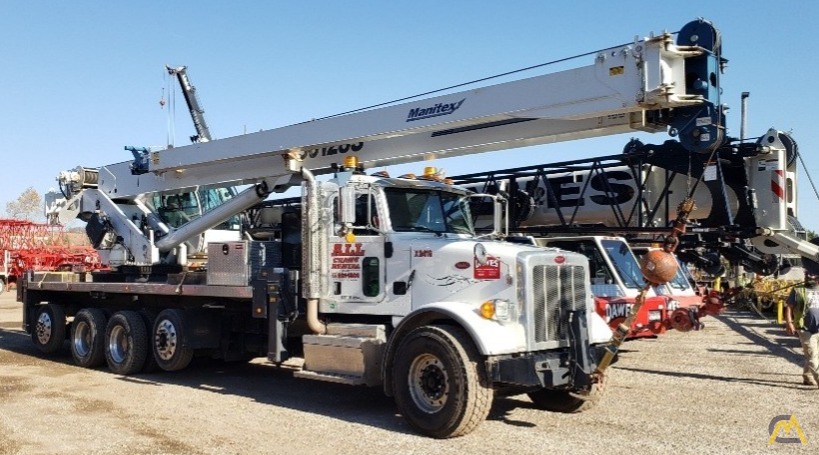 2017 Manitex 50128S 50-Ton Boom Truck Crane on Peterbilt 365 0