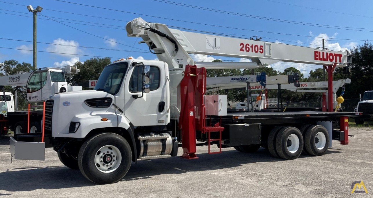 Elliott 26105F 26Ton Boom Truck Crane on a 2020 Freightliner 108SD For