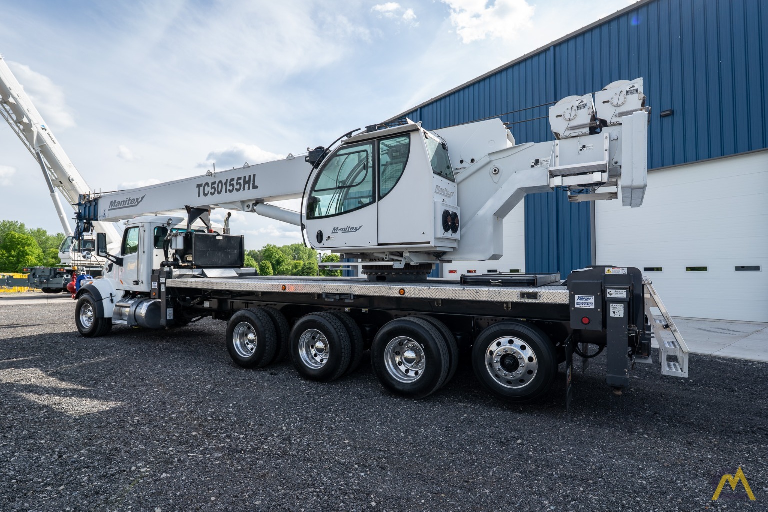 Manitex TC50155HL Boom Truck Crane on Peterbilt 567 4