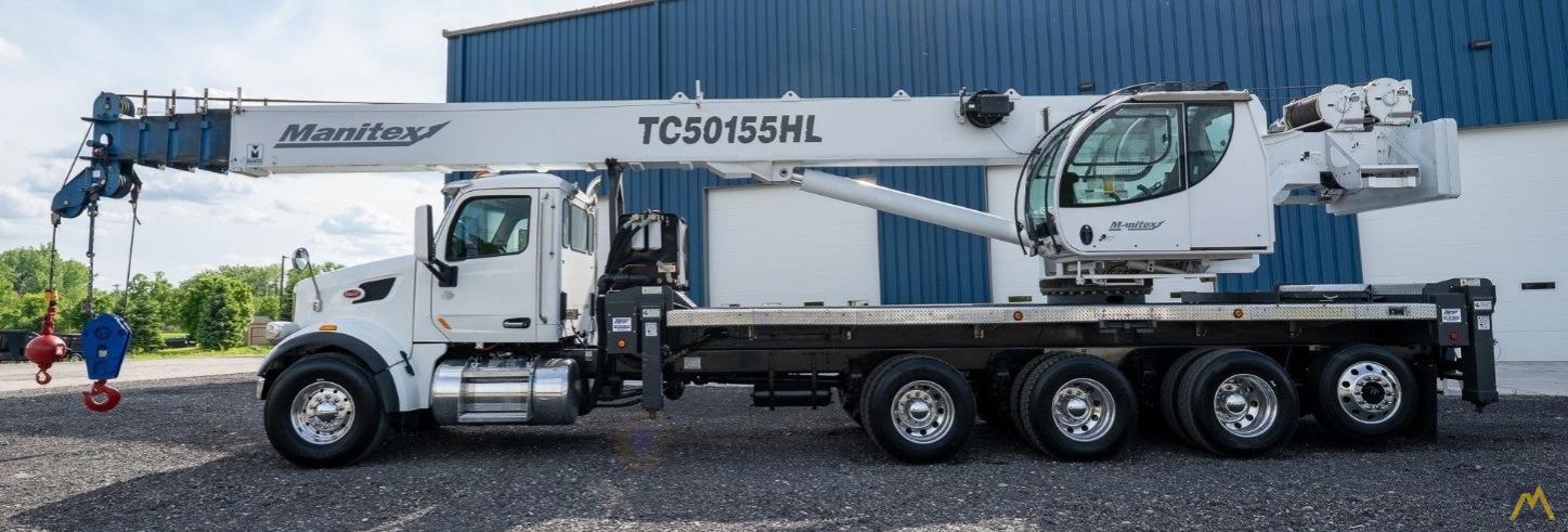 Manitex TC50155HL Boom Truck Crane on Peterbilt 567 3