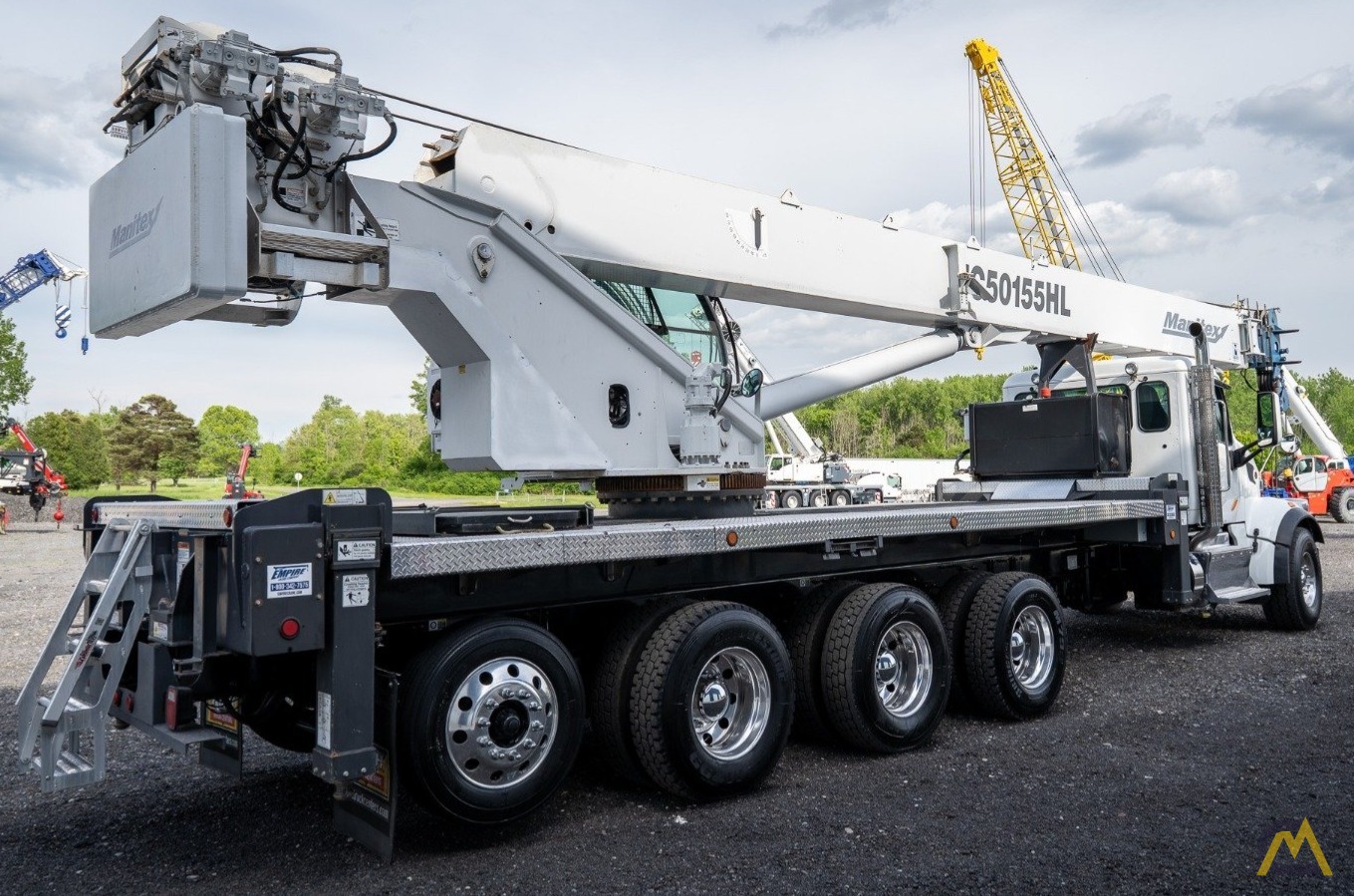 Manitex TC50155HL Boom Truck Crane on Peterbilt 567 5