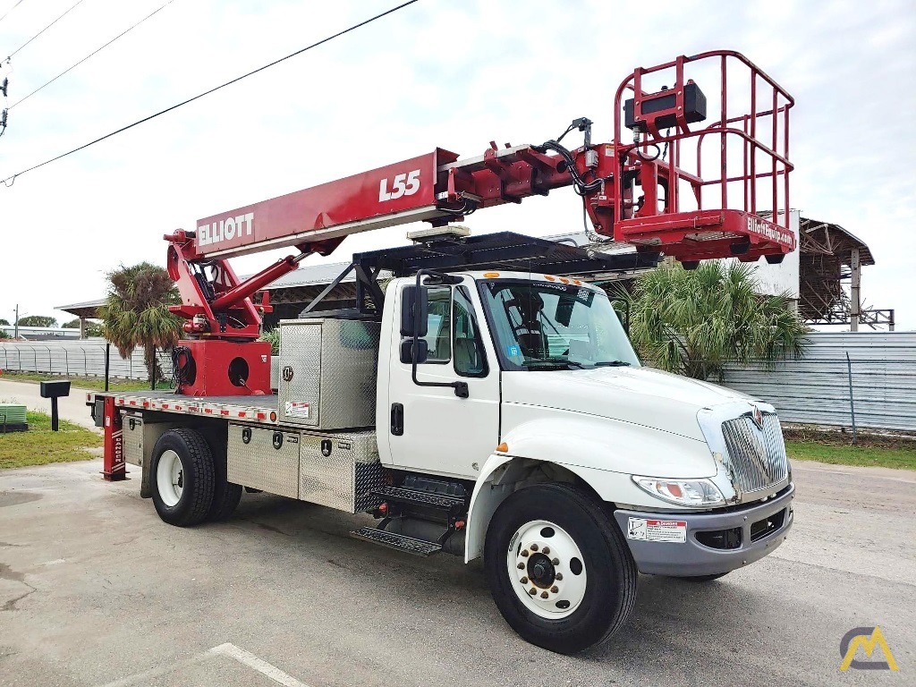 2019 International 4300 Elliott L55R Sign Crane For Sale Bucket Truck