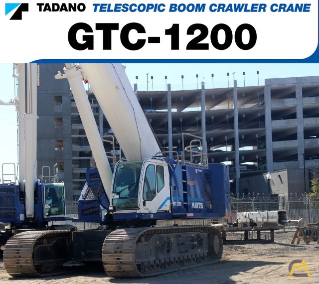 2019 Tadano Mantis GTC-1200 Telescopic Boom Crawler Crane