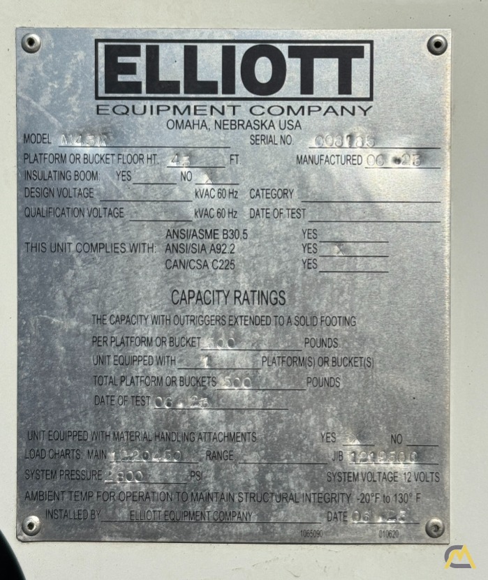2023 Elliott M43R Telescopic Boom Bucket Truck on Ford F600 3