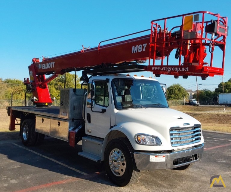 Elliott M87R Telescopic Boom Bucket Aerial Lift on Freightliner M2 106 2