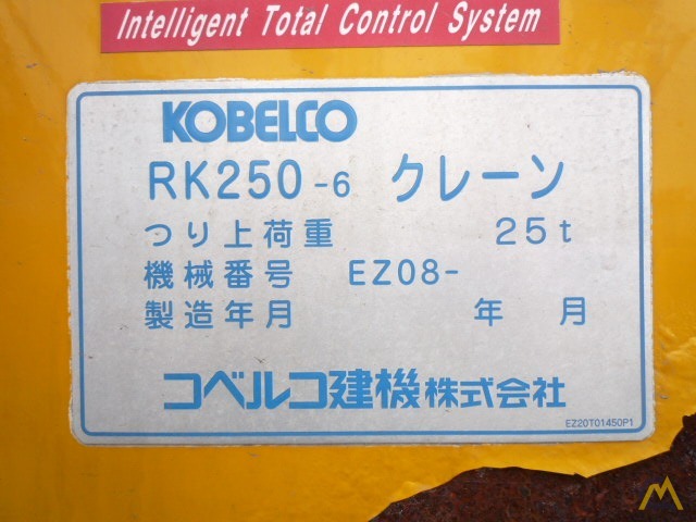 Kobelco RK250-6 25-ton Rough Terrain Crane 22