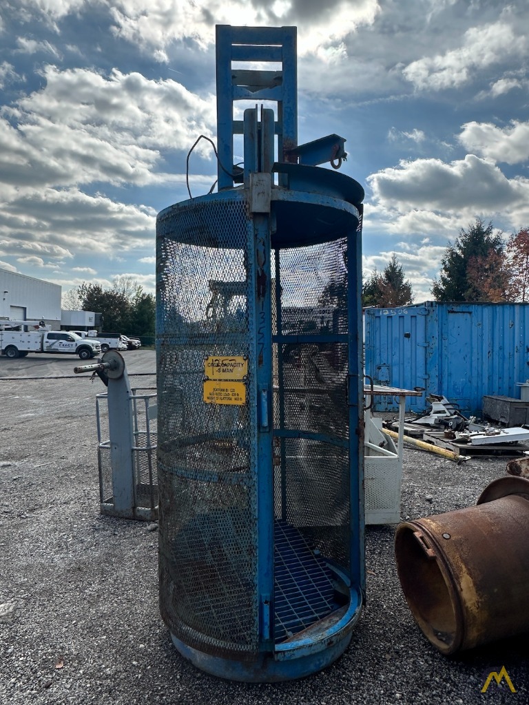 3-Man Enclosed Round Man Basket 2