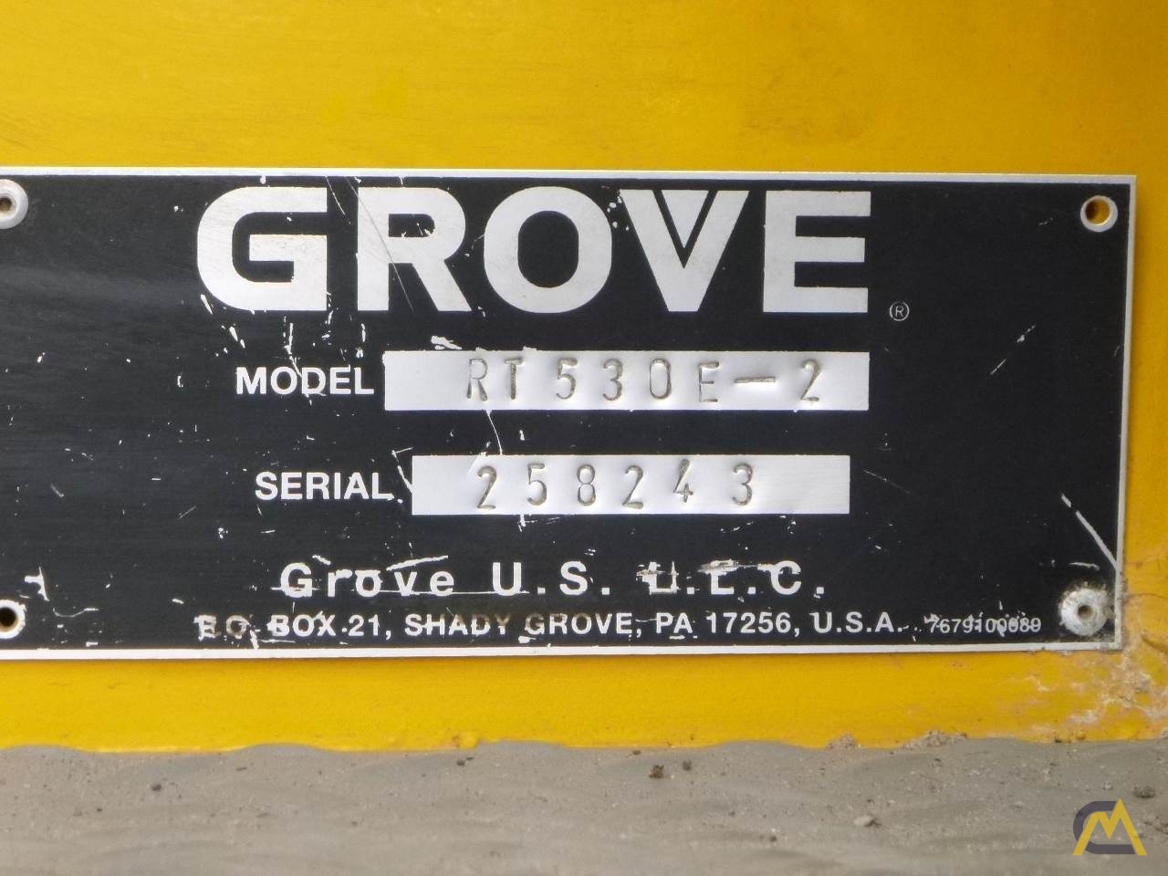 30-ton Grove RT530E-2 Rough Terrain Crane 7