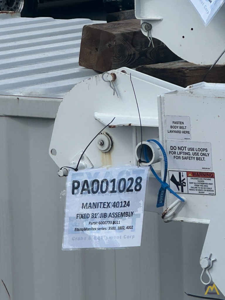 31' Fixed Jib Assembly for Manitex 40124 Boom Truck 2