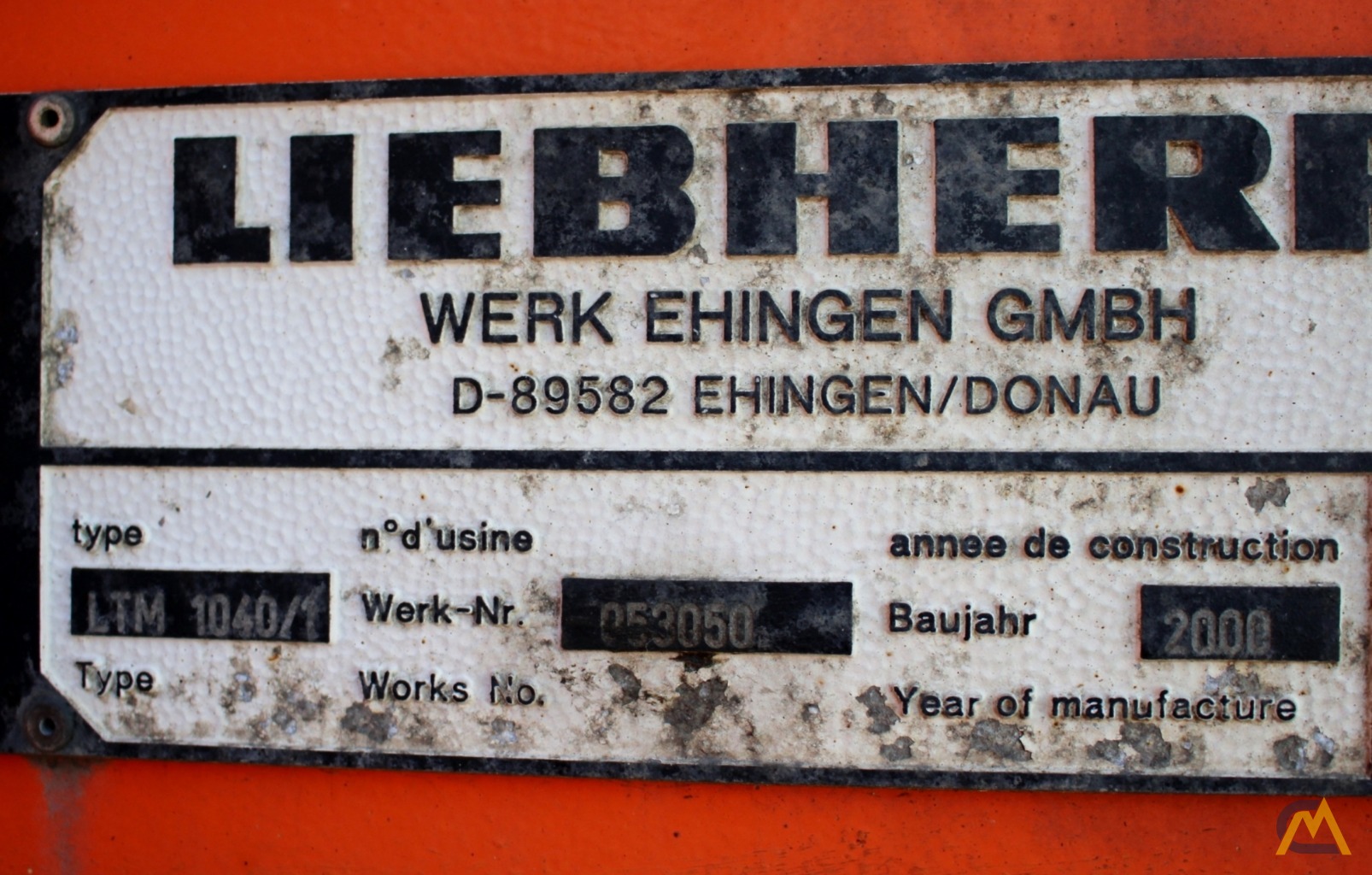 40t Liebherr LTM 1040/1 All Terrain Crane 6
