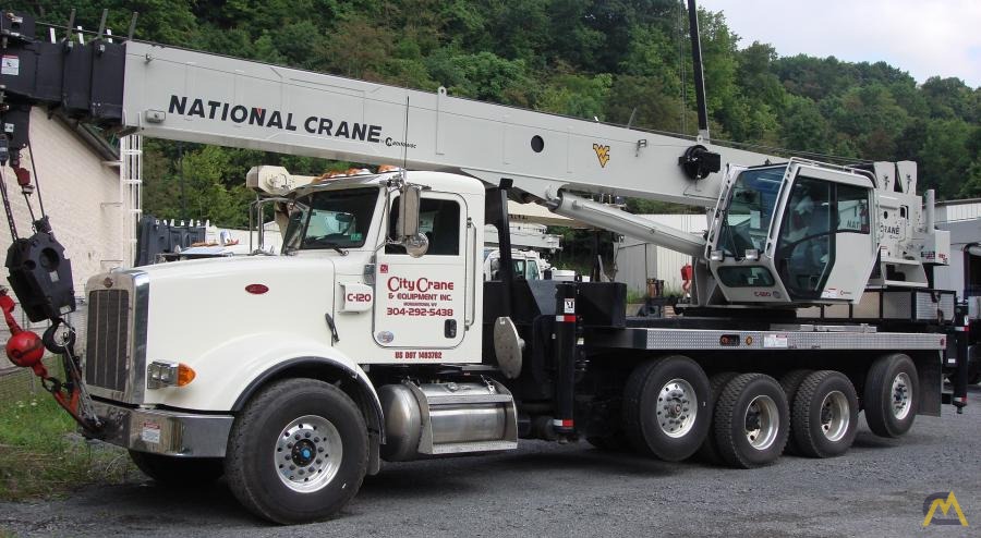 National NBT50 50-ton Boom Truck Crane on Peterbilt 365 0