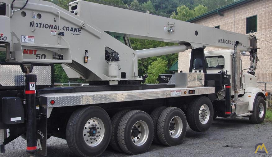 National NBT50 50-ton Boom Truck Crane on Peterbilt 365 4