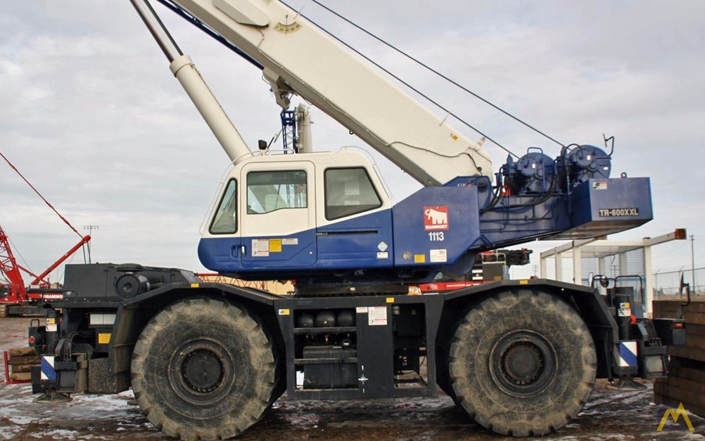 60t Tadano TR-600XXL-4 Rough Terrain Crane For Sale Hoists