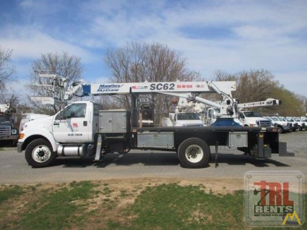 Manitex SC62 3-ton Sign Crane on Ford F-750 6