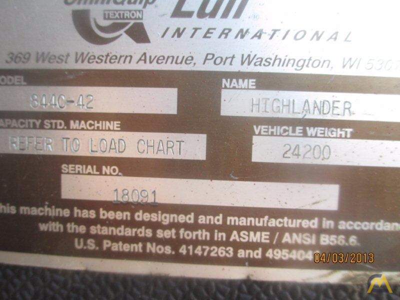 8,000 lb.Lull 844C-42 Forklift 12