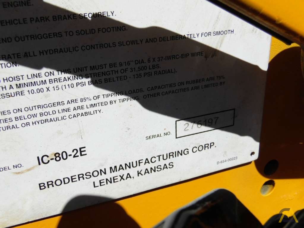 8t Broderson IC-80-2E Carry Deck Crane 17