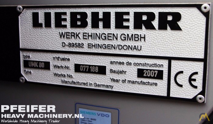 Liebherr MK 80 Self Erecting Mobile Tower Crane 20