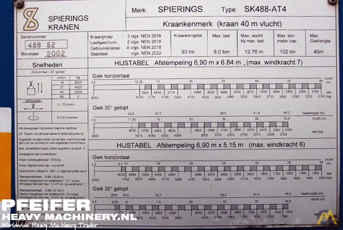 8t Spierings SK488-AT4 Tower Crane 21